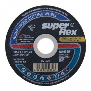 Superflex Cutting Disc 2in1 Flat 115x1.6mm 1A46T