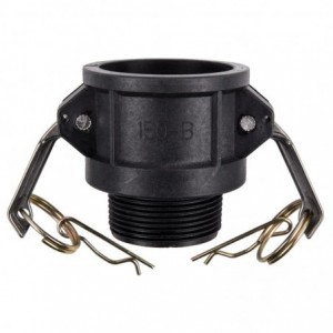 Camlock PP Type B Female Coupler X Male BSP 40mm