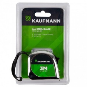 Kaufmann Tape Measure All Steel Blade 16mmx 3m