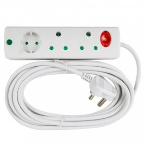 Nexus Multiplug 6 Way 3X16A 3X5A with 5m Cable