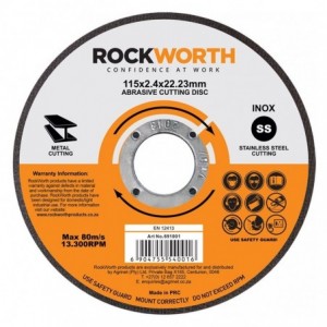 Rockworth Cutting Disc Steel 115x3.0mm