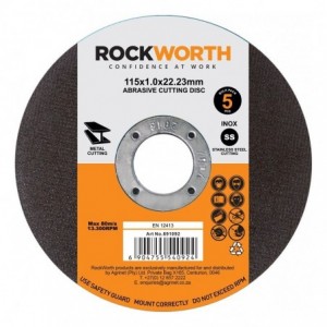 Rockworth Cutting Disc Slimline Steel 230x2.0 - 5 Pack