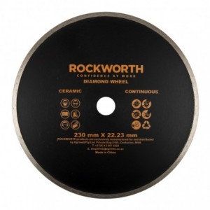 Rockworth Diamond Wheel 230mm Continuous Rim