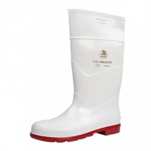 Bata Jobber Gumboot - White/Red - Size 12