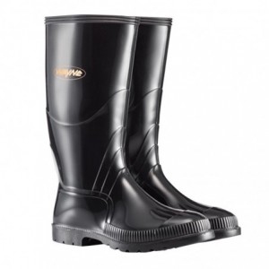 Wayne Mens Knee L Gumboots  - Black - Size 5