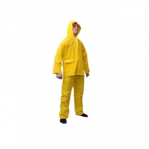Skudo Elite 2 Piece Rubberised Rain Suit - XXX-Large - Yellow