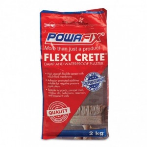Powafix Flexi Crete Damp &amp; Waterproof Plaster - 2kg