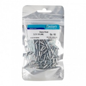 Ifasten Rivet Dome 3.2mmx10mm - 100 Per Pack