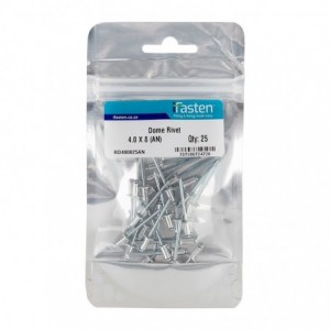 Ifasten Rivet Dome 4.0mmx8mm - 25 Per Pack