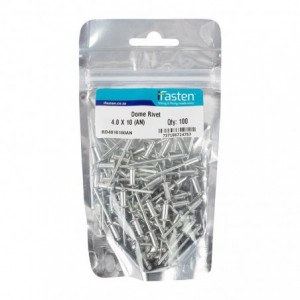 Ifasten Rivet Dome 4.0mmx10mm - 100 Per Pack