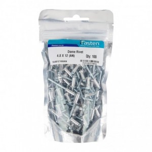 Ifasten Rivet Dome 4.8mmx12mm - 100 Per Pack