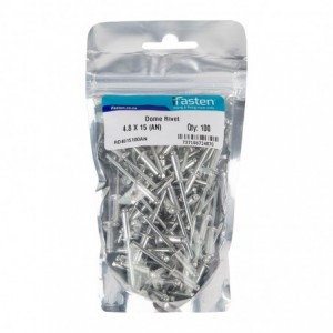 Ifasten Rivet Dome 4.8mmx15mm - 100 Per Pack