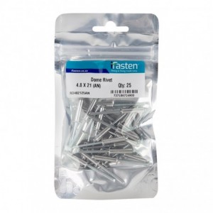 Ifasten Rivet Dome 4.8mmx21mm - 25 Per Pack