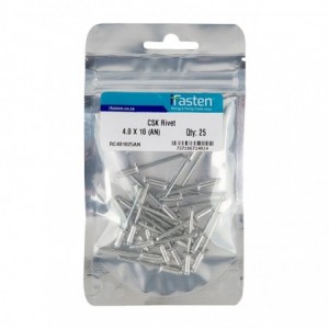Ifasten Rivet CSK 4.0mmx10mm - 25 Per Pack