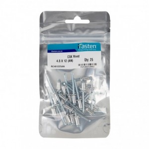 Ifasten Rivet CSK 4.8mmx12mm - 25 Per Pack