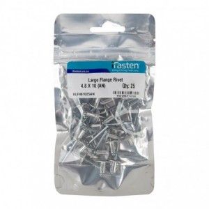 Ifasten Rivet Flange Large 4.8mmx10mm - 25 Per Pack