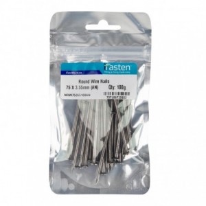 Ifasten Round Wire Nail 75mmx3.55mm 100g Per Pack