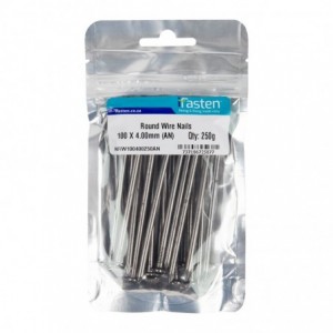 Ifasten Round Wire Nail 100mmx4mm 250g Per Pack