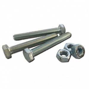 Ifasten M12x60mm Mild Steel Set and Nut Zink Plated - 5 Per Pack