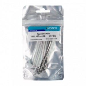 Ifasten Round Wire Nail 100mmx4mm100g Per Pack
