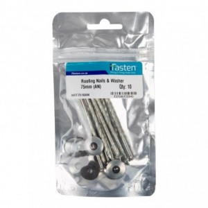 Ifasten Roofing Nails With Washer 75mm 10 Per Pack