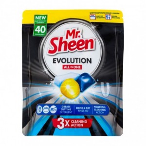 Mr Sheen Dishwasher Evolution Capsules - 40 Units