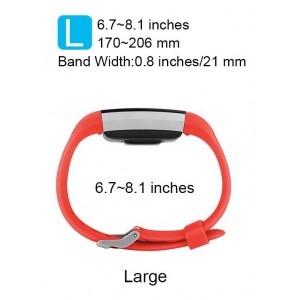 Fitbit Charge 2 Band - Classic Edition Adjustable Comfortable Replacement Strap for Fit bit Charge 2 (No Tracker) -  Tangerine