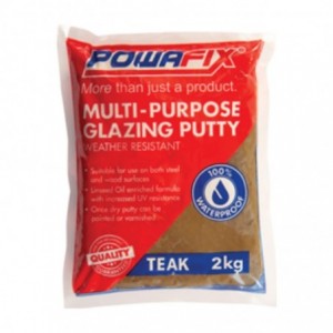 Powafix Multi-Purpose Putty - Teak - 2kg