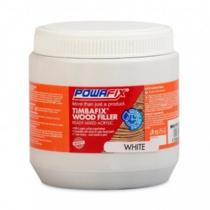 Powafix Timbafix Wood Filler - White - 500ml