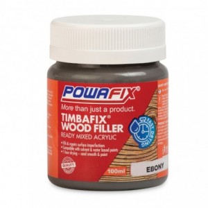 Powafix Timbafix Wood Filler - Ebony - 100ml