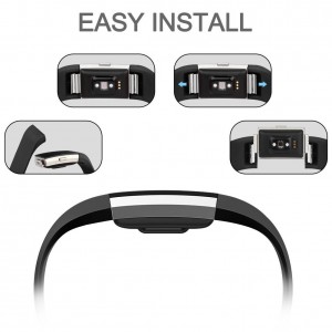 Fitbit Charge 2 Band - Classic Edition Adjustable Comfortable Replacement Strap for Fit bit Charge 2 (No Tracker) -  Black