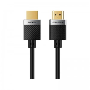 CABLETIME 15M HDMI 2.0 Cable – 4K @ 60Hz Ultra HD Video &amp; Audio – Black