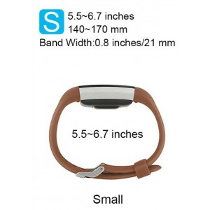 Fitbit Charge 2 Band - Classic Edition Adjustable Comfortable Replacement Strap for Fit bit Charge 2 (No Tracker) - Brown