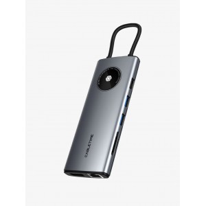 Cabletime 12-in-1 USB-C Hub – Lens Series | 4K HDMI- 100W PD- USB 3.2- SD/TF- Ethernet- Audio &amp; More