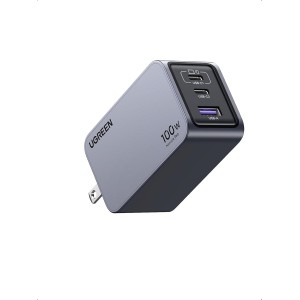 UGREEN Nexode Pro 100W USB C Charger - 3-Port GaN Compact Fast PPS Wall Charger
