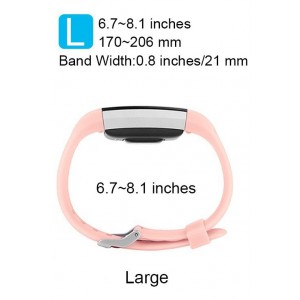 Fitbit Charge 2 Band - Classic Edition Adjustable Comfortable Replacement Strap for Fit bit Charge 2 (No Tracker) - Blush Pink