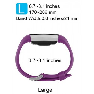 Fitbit Charge 2 Band - Classic Edition Adjustable Comfortable Replacement Strap for Fit bit Charge 2 (No Tracker) - PLUM