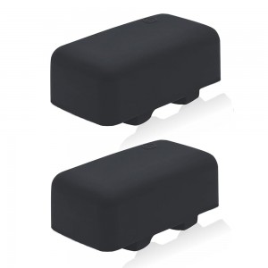 Silicone Protective Cover Compatible with Tractive Mini Tracker – 2 Pack (Black)