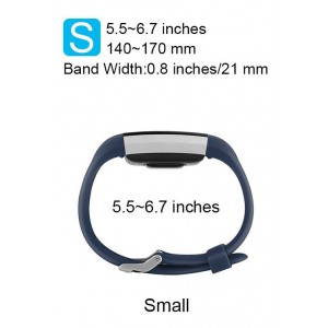 Fitbit Charge 2 Band - Classic Edition Adjustable Comfortable Replacement Strap for Fit bit Charge 2 (No Tracker) - Blue