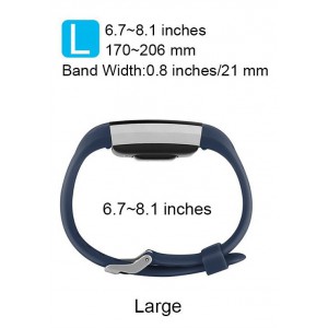 Fitbit Charge 2 Band - Classic Edition Adjustable Comfortable Replacement Strap for Fit bit Charge 2 (No Tracker) - Large