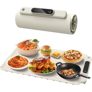Rollable Food Warmer Mat – Full-Surface Warmer with 3 Adjustable Temperature Settings