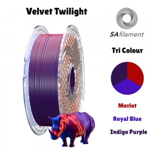 SA Filament Tri Silk PLA Velvet Twilight Filament 750g-1.75mm