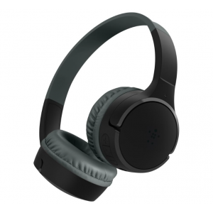 Belkin - SoundForm Mini - Wireless On-Ear HeadPhones for Kids - Black