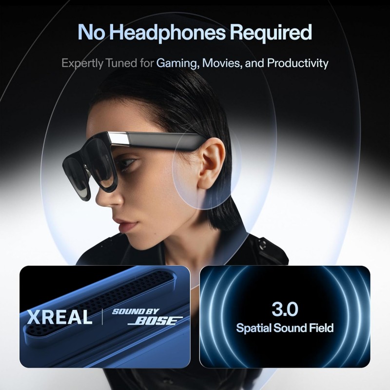 XREAL One Pro AR Glasses with X1 Chip- Native 3 DoF- X-Prism