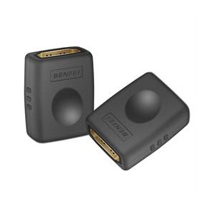 BENFEI HDMI Female to Female Extension Adapter 2-Pack Supports Resolution Up To 4K@60Hz and Gold-Plated Connectors - Black Colour