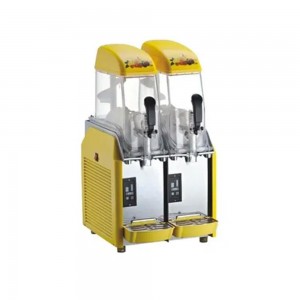 Double Barrel Commercial Slush Machine — 24L Capacity