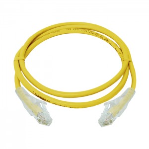 Linkbasic FLY-6-1Y  1 Meter UTP Cat6 Patch Cable Yellow
