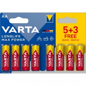 Varta Longlife Max Power Alkaline AA 8 Pc Batteries