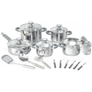 Bennet Read 19PC Stnl Stl Cookware Set