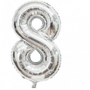 Casey 102cm Silver Balloon Number.8 Retail